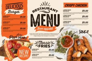 desain menu makanan simple